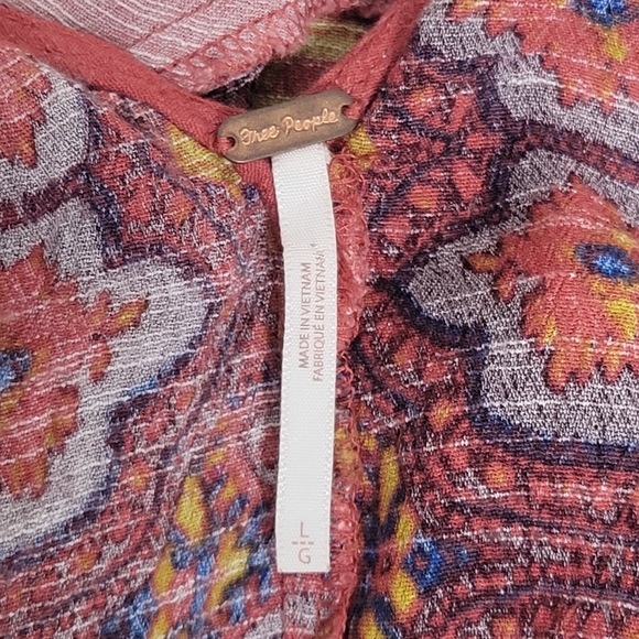 Bohemian Patterned Dress in Pink and Purple - Picture 7 of 10